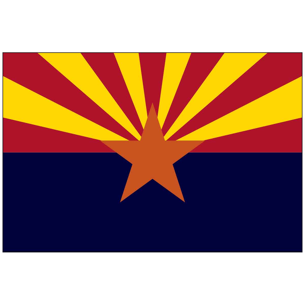 Arizona State Nylon Outdoor Flag