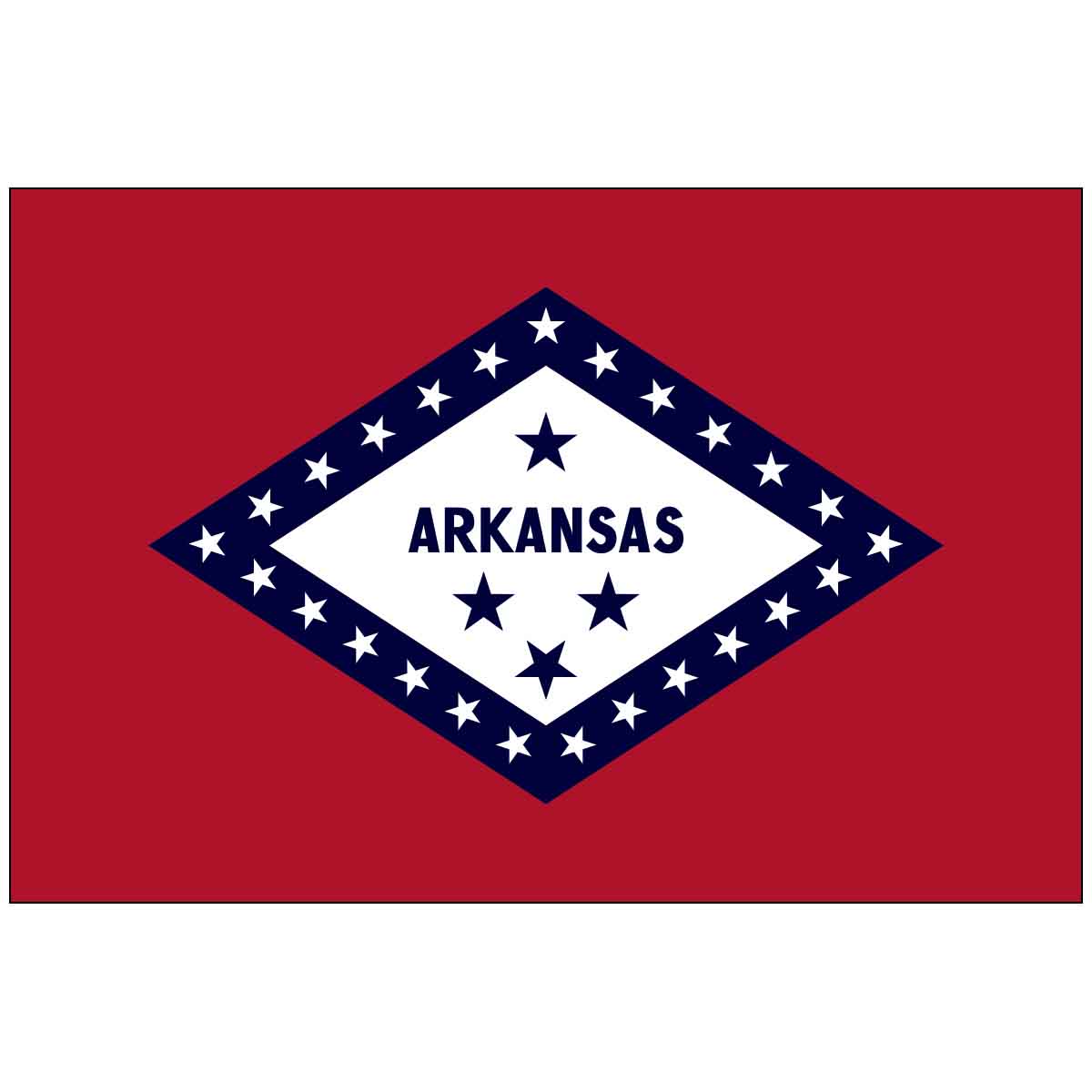 Arkansas State Nylon Outdoor Flag