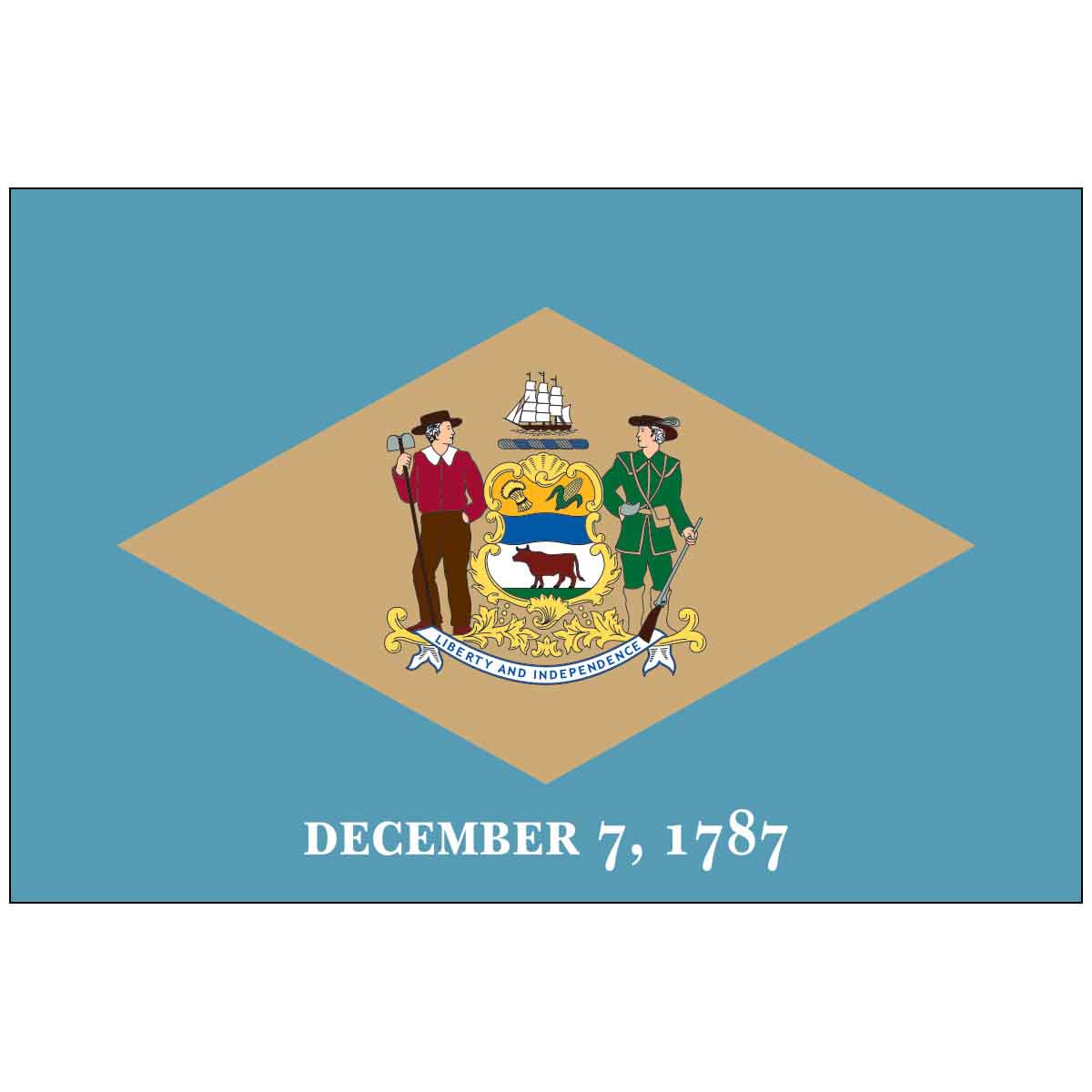 Delaware State Outdoor Flag - Nylon