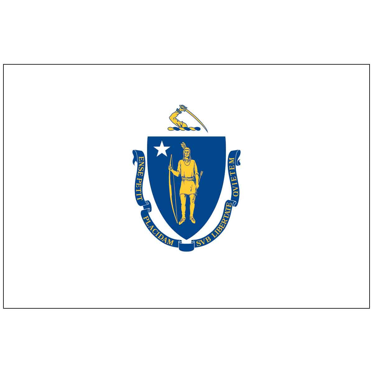 Massachusetts State Nylon Outdoor Flag
