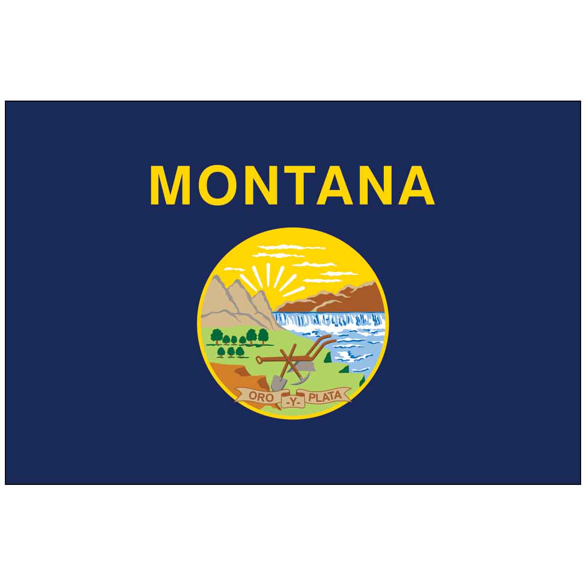 Montana State Nylon Outdoor Flag