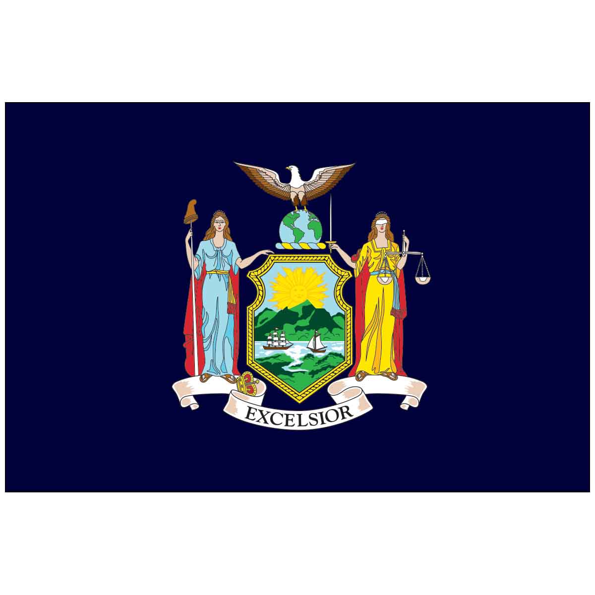 New York State Outdoor Flag - Poly-Max