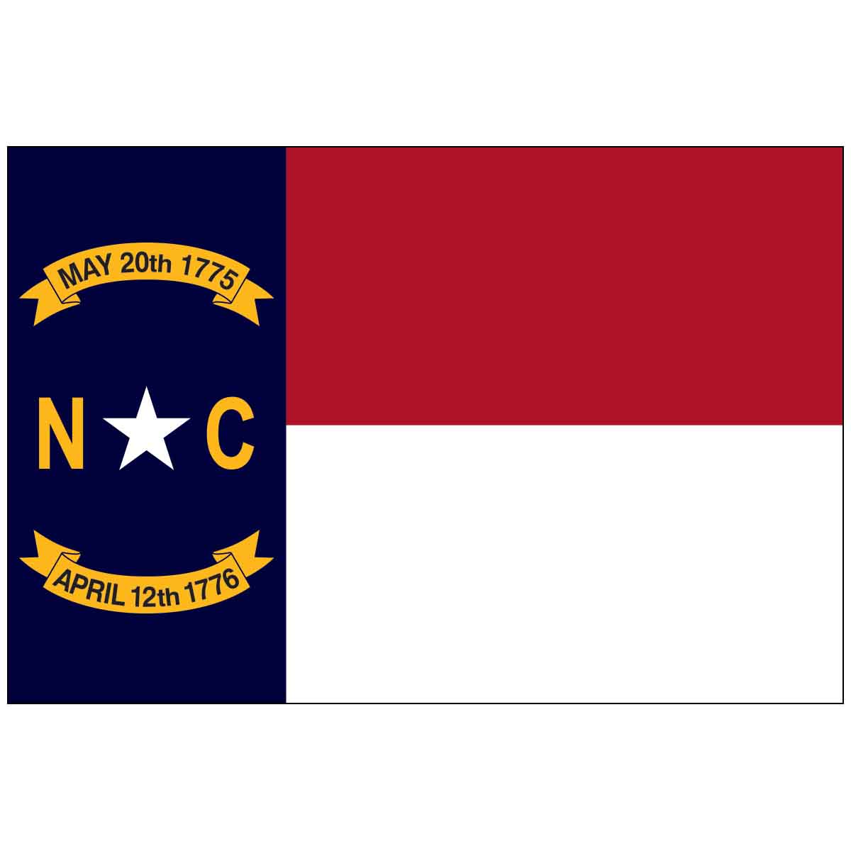 North Carolina State Outdoor Flag - Poly-Max