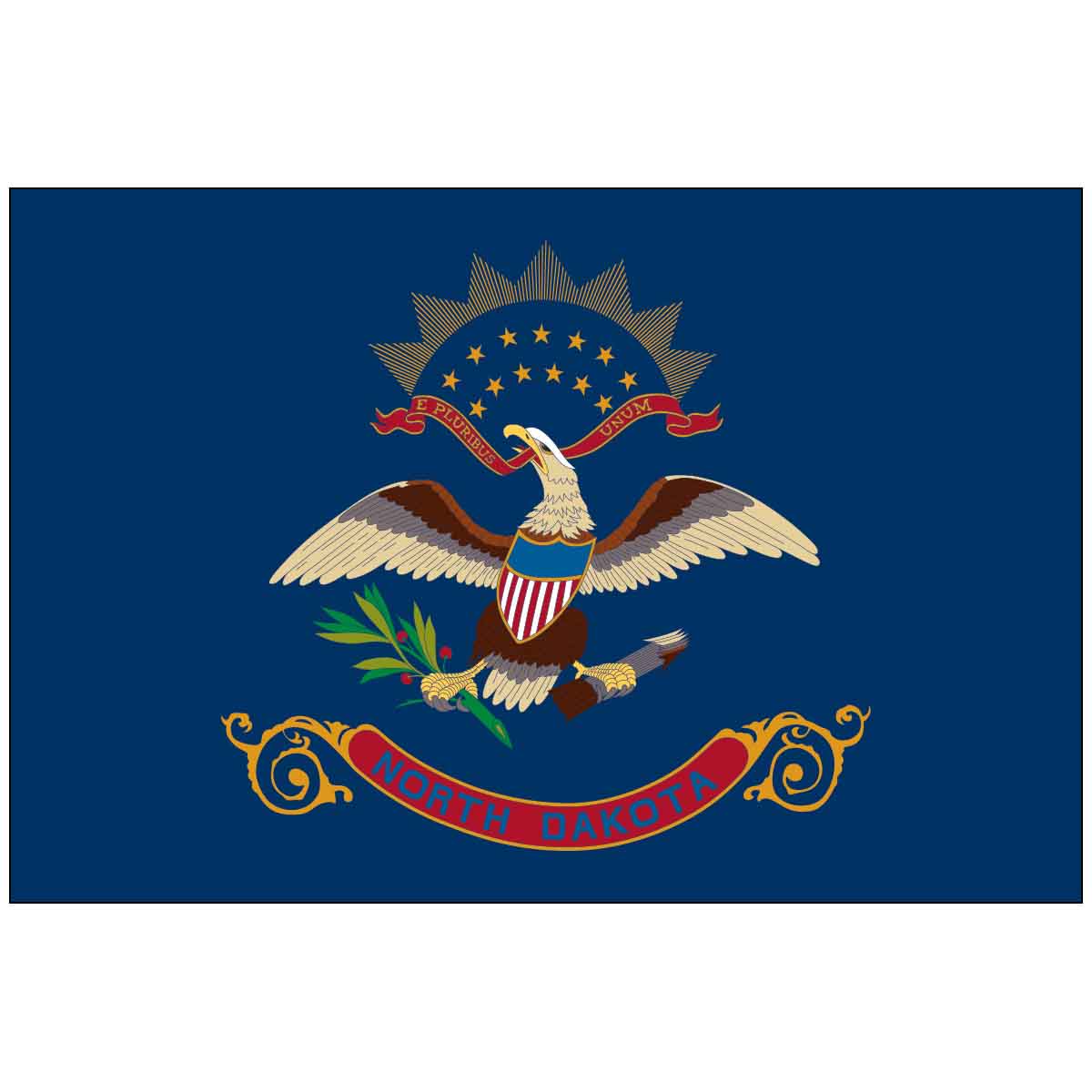 State 4" x 6" Mounted E-Gloss Flags