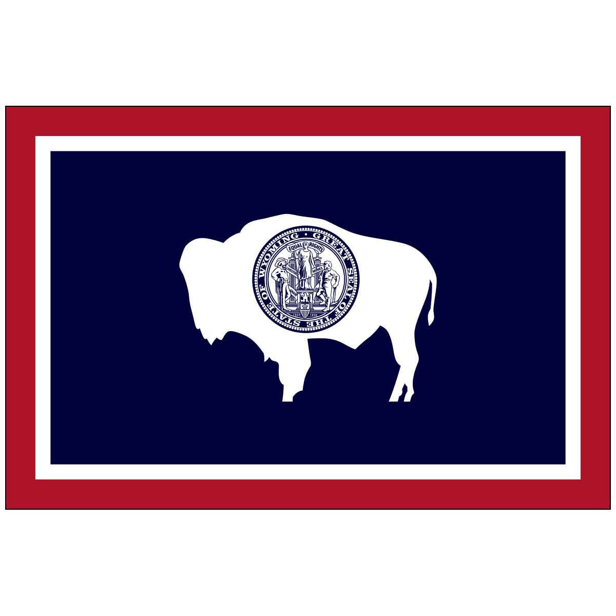 Wyoming State Outdoor Flag - Nylon