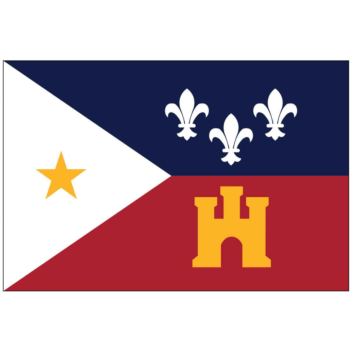 3' x 5' Acadiana World Flag