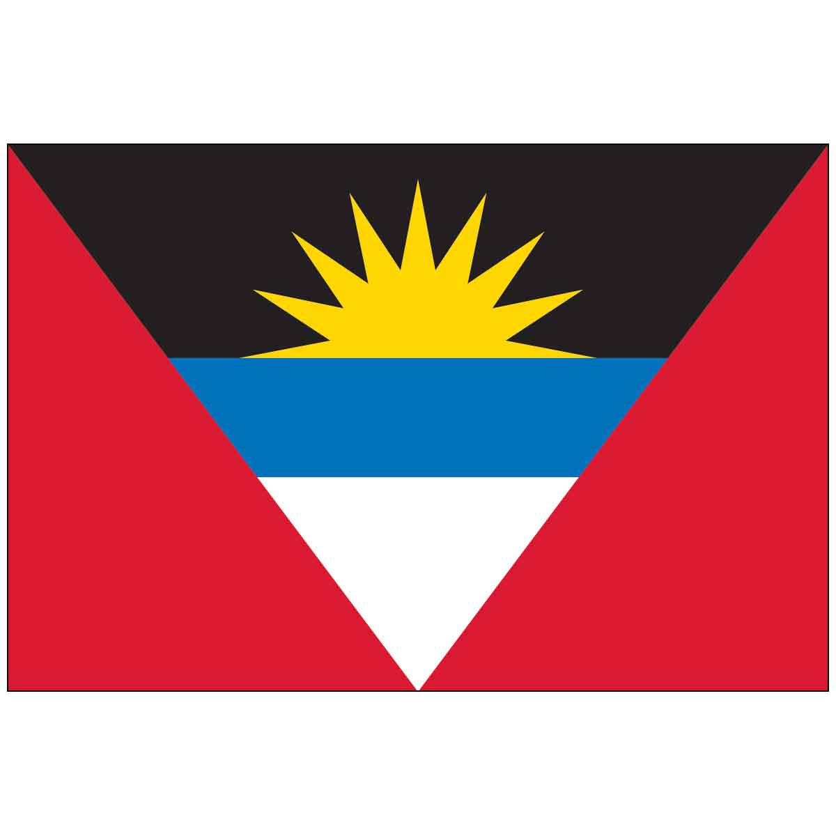 Antigua and Barbuda (UN/OAS) World Flag