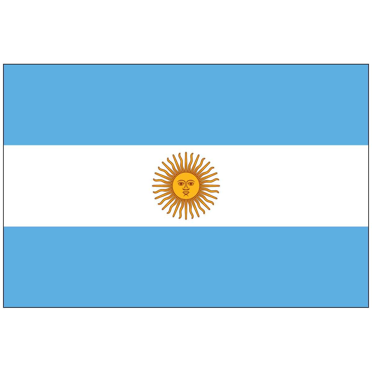 3' x 5' Argentina (UN/OAS) World Flag with Seal