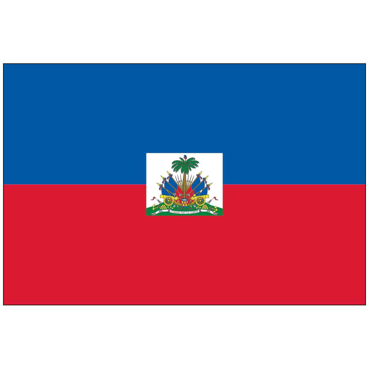 3' x 5' Haiti w/ Seal (UN/OAS) World Flag -e-poly