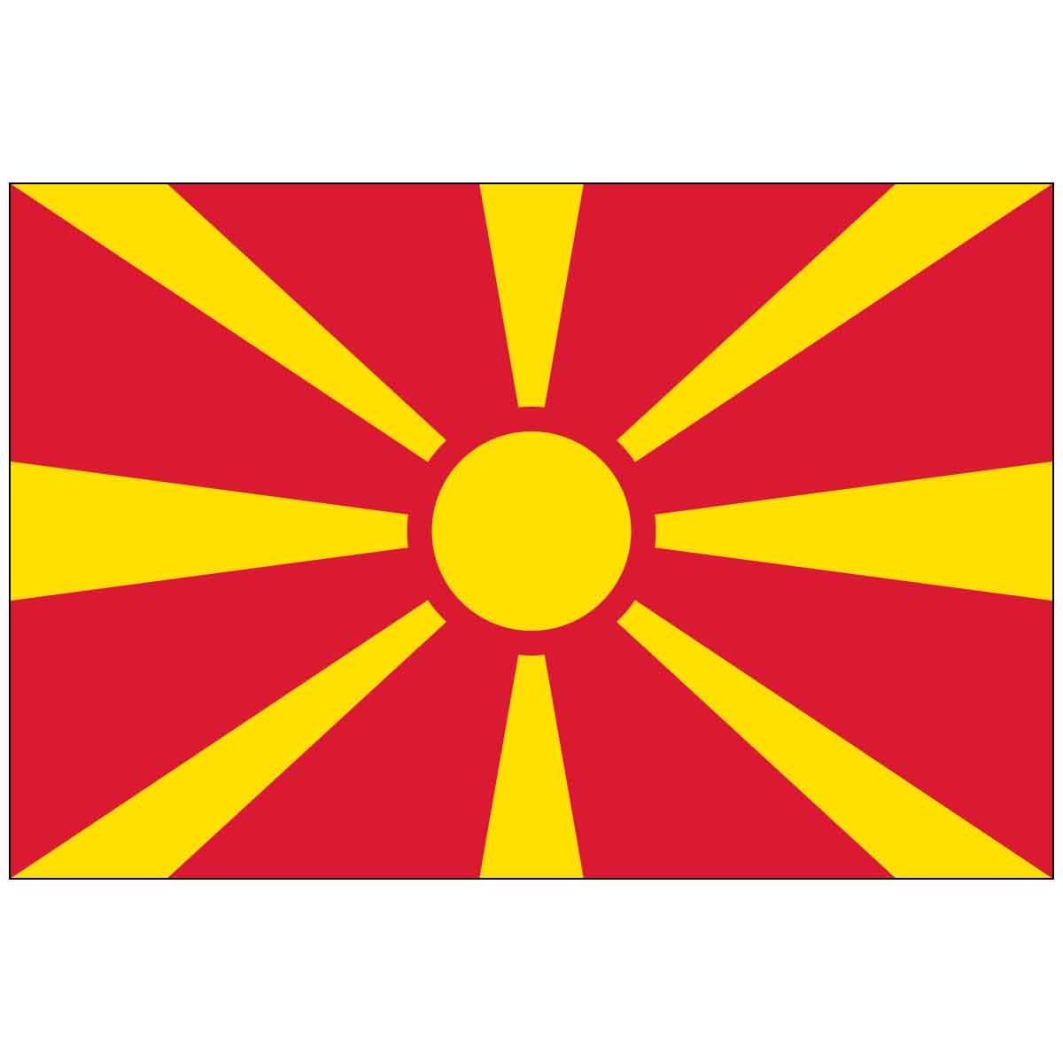 Macedonia (UN) World Flag