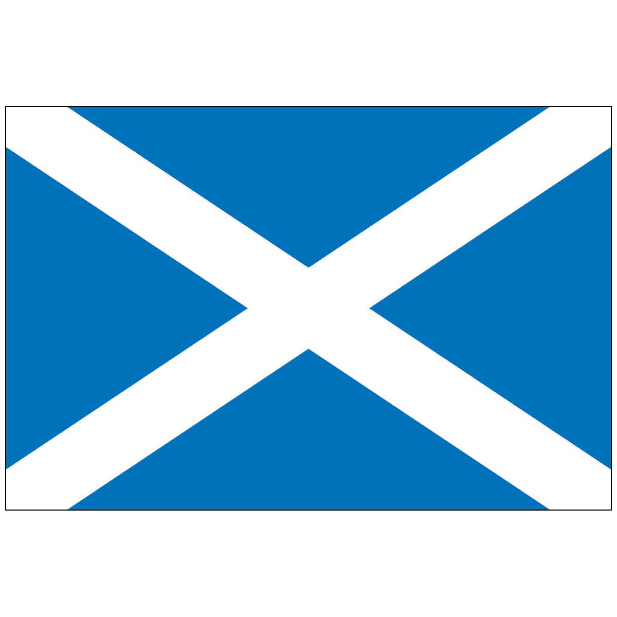 Scotland with Cross World Flag