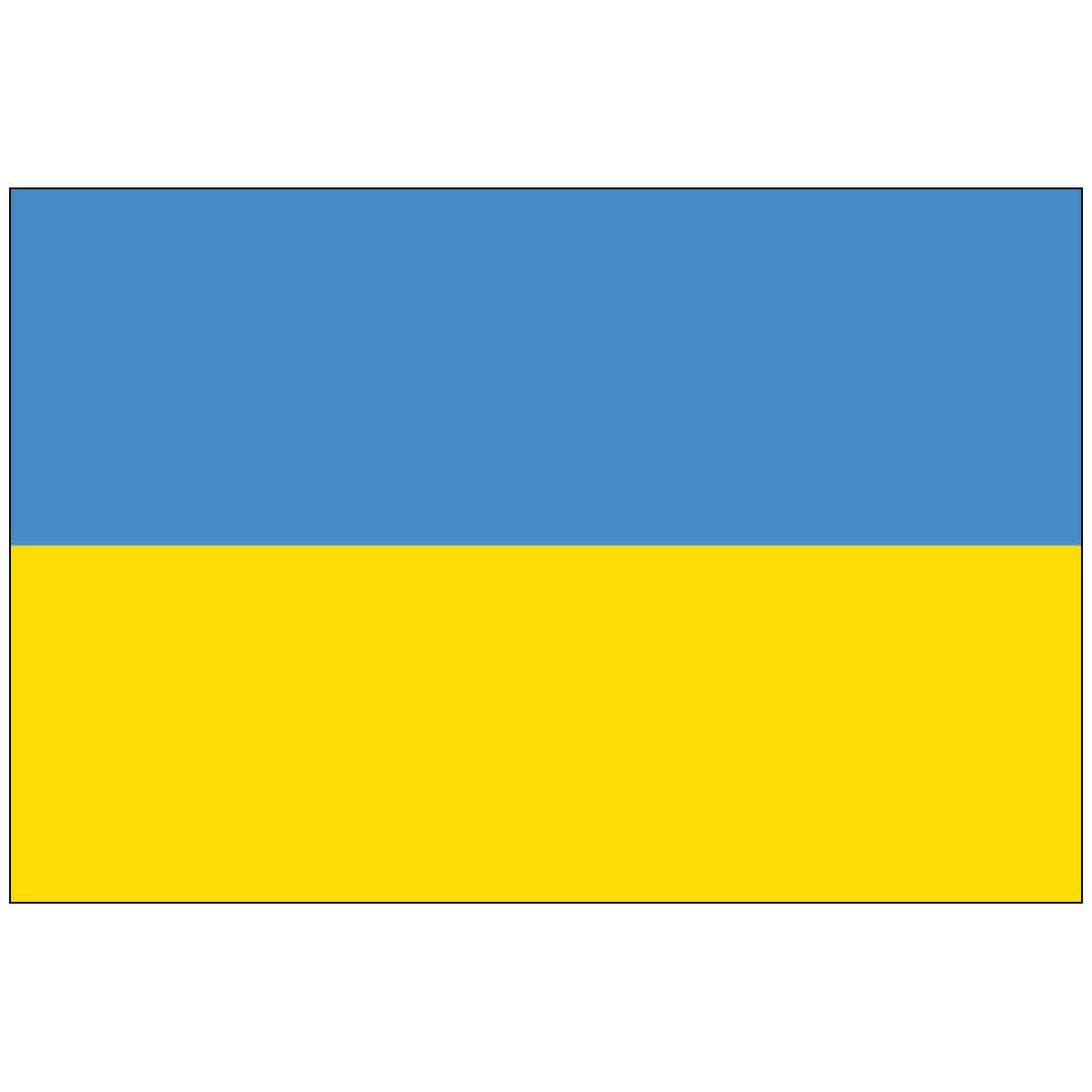 Ukraine (UN) World Flag