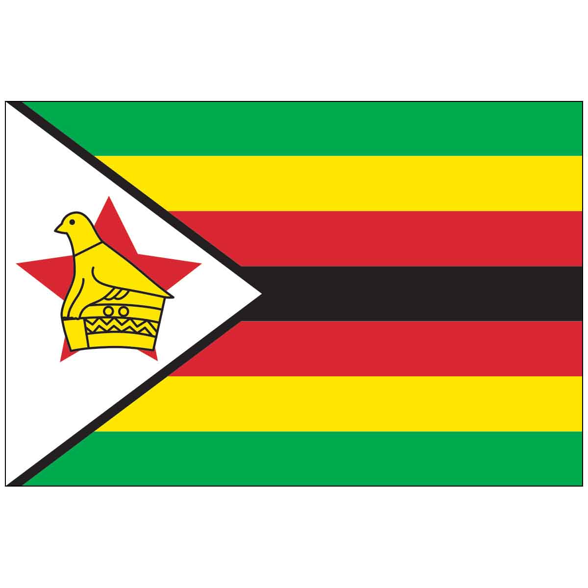 Zimbabwe (UN) World Flag
