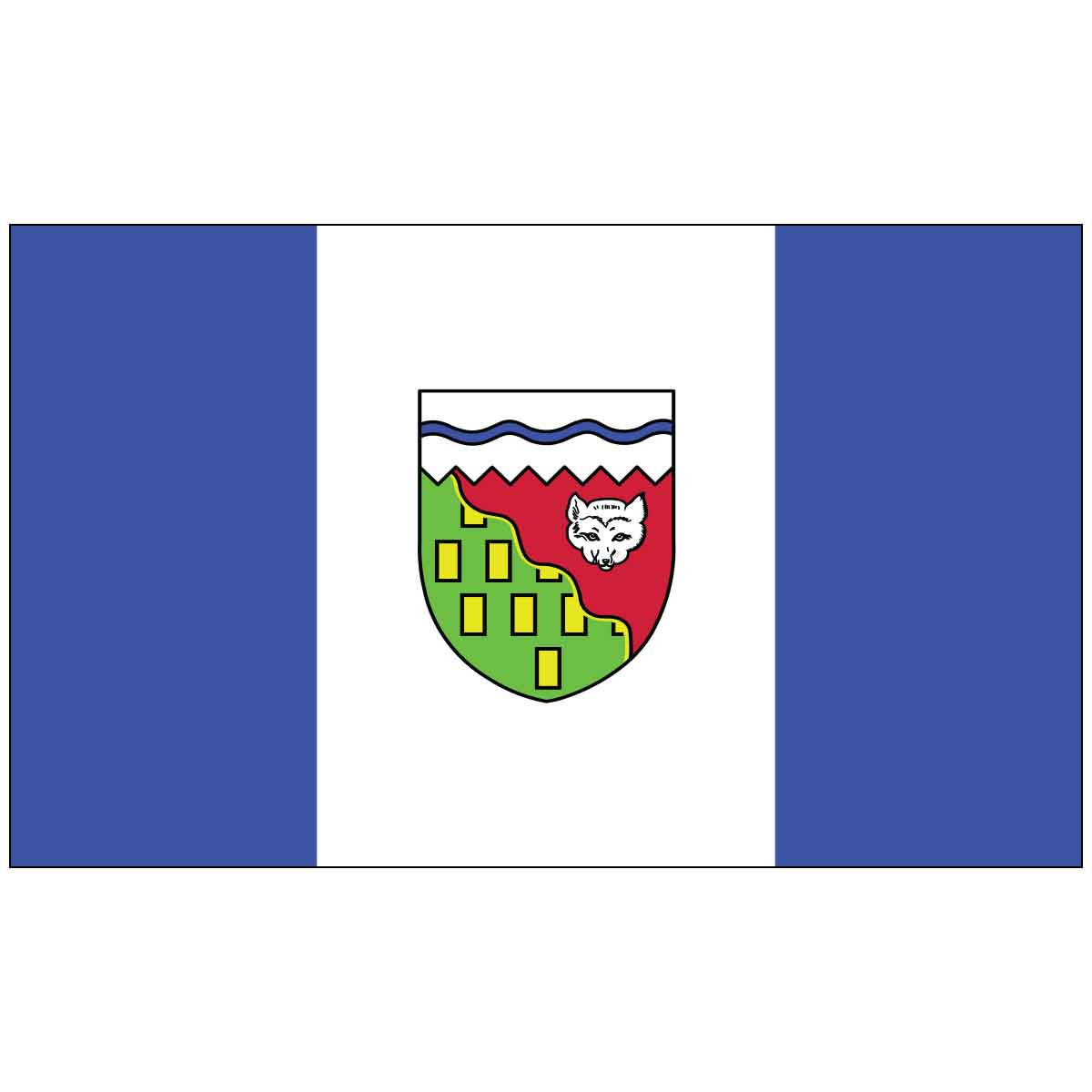 3' x 5' NW Territories Nylon Outdoor Canadian Flag
