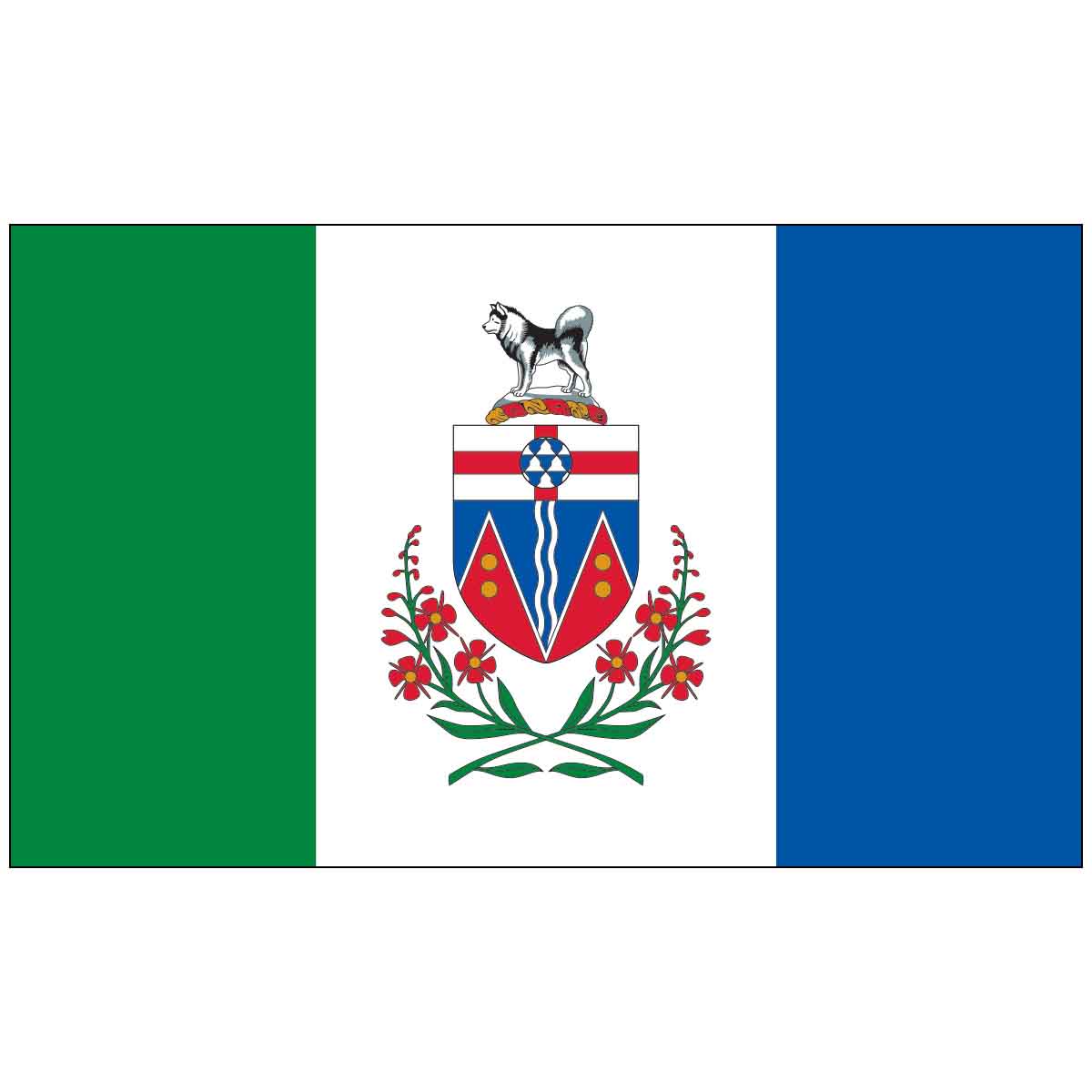3' x 5' The Yukon Nylon Outdoor Canadian Flag