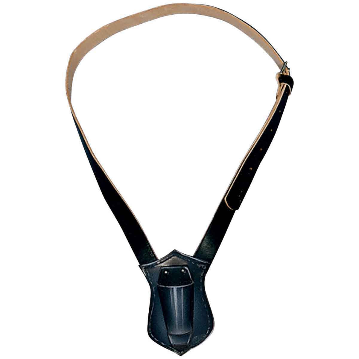 Single Strap Leather Carrying Belts, available in white or black.