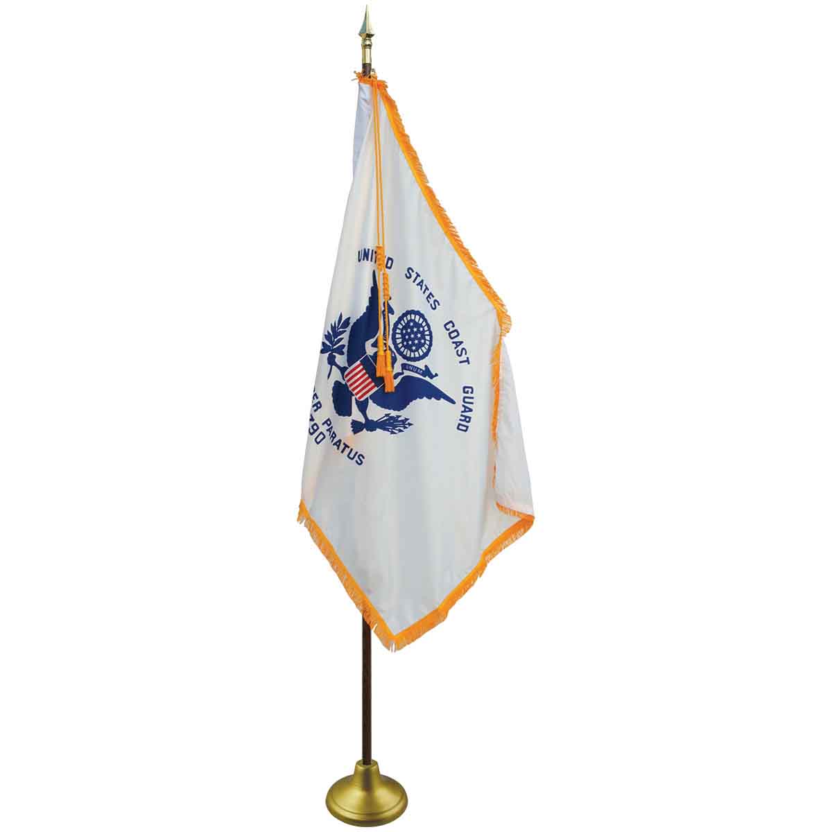 3' x 5' Nylon Armed Forces Indoor/Parade Flags with Pole Hem and Fringe