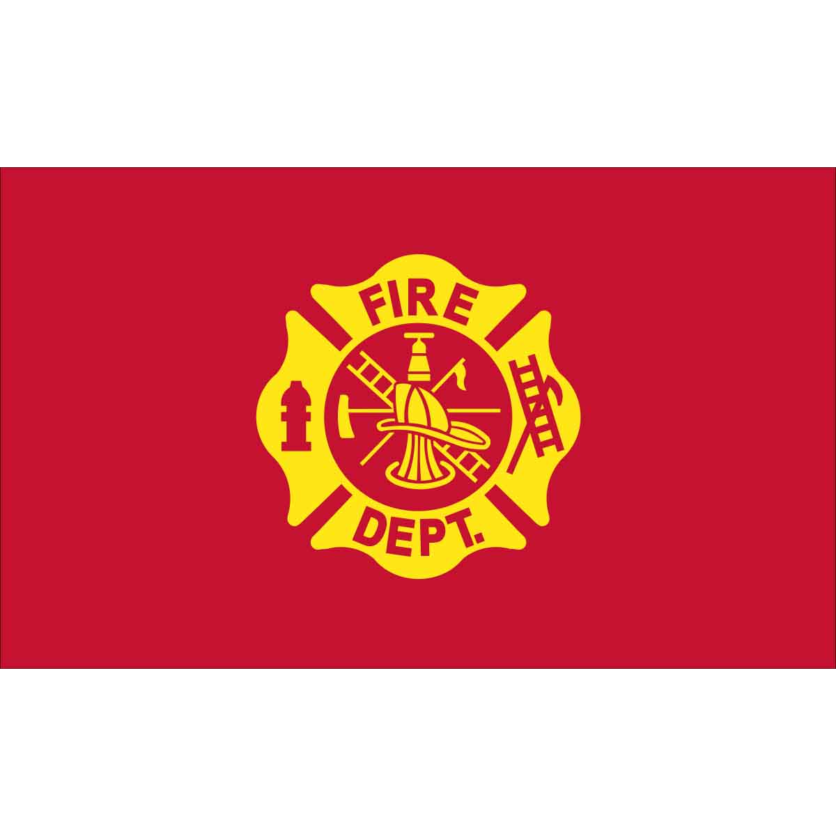3' x 5' Outdoor Fire Department Nylon Flag