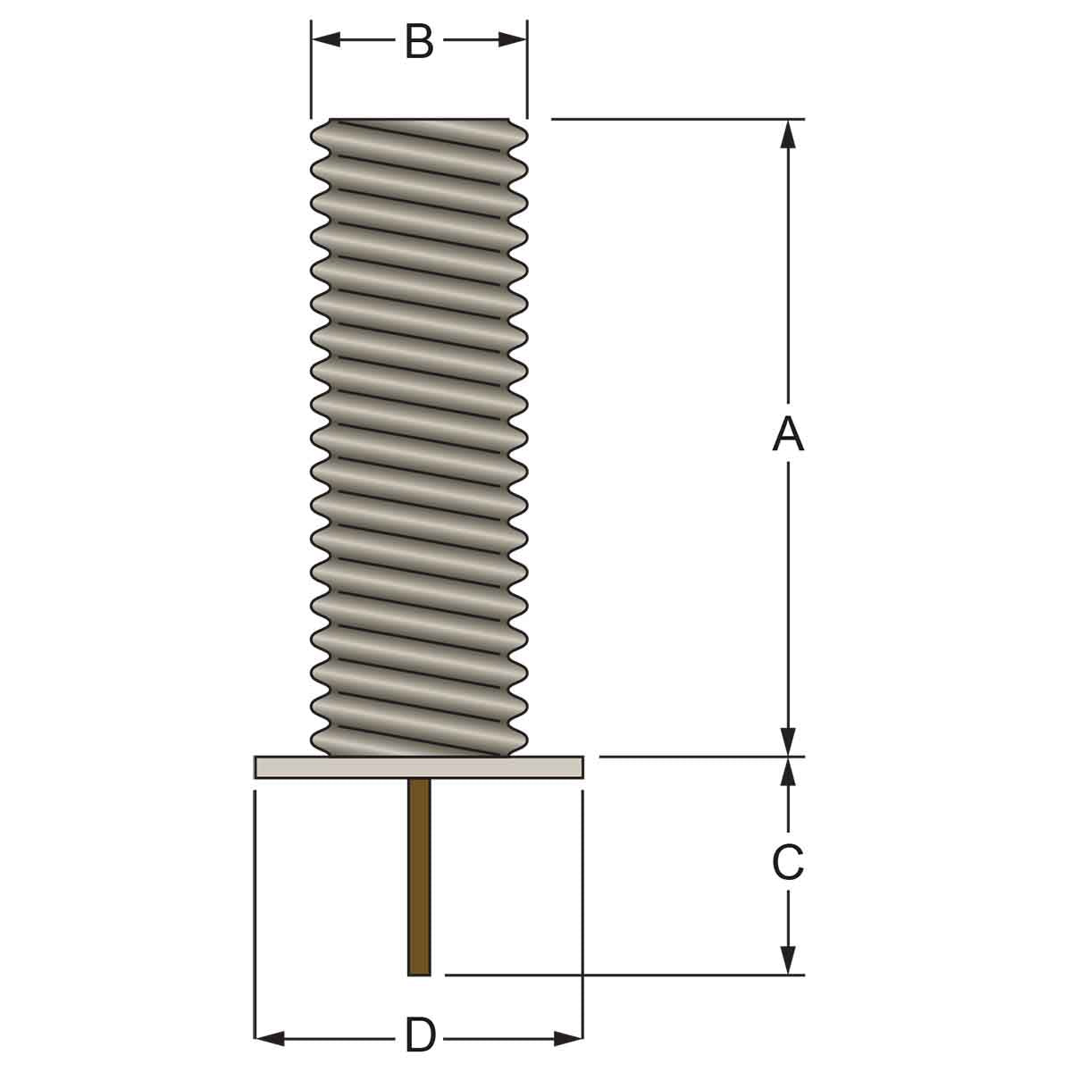 Galvanized Steel Foundation Sleeves w/Base Plate & Ground Spike