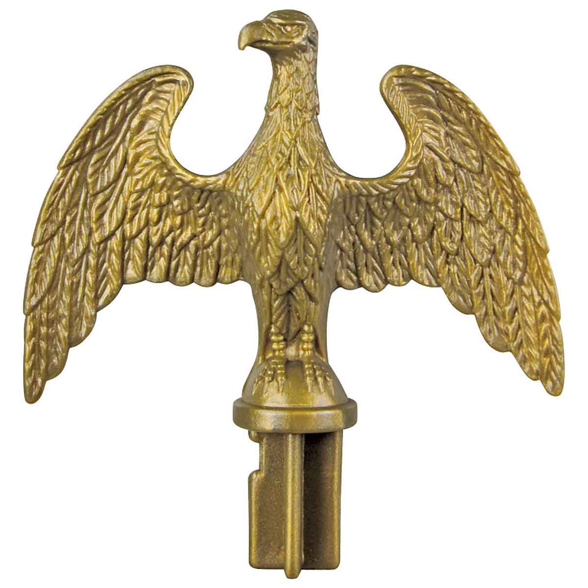 Plastic Eagle Flagpole Topper - Brass