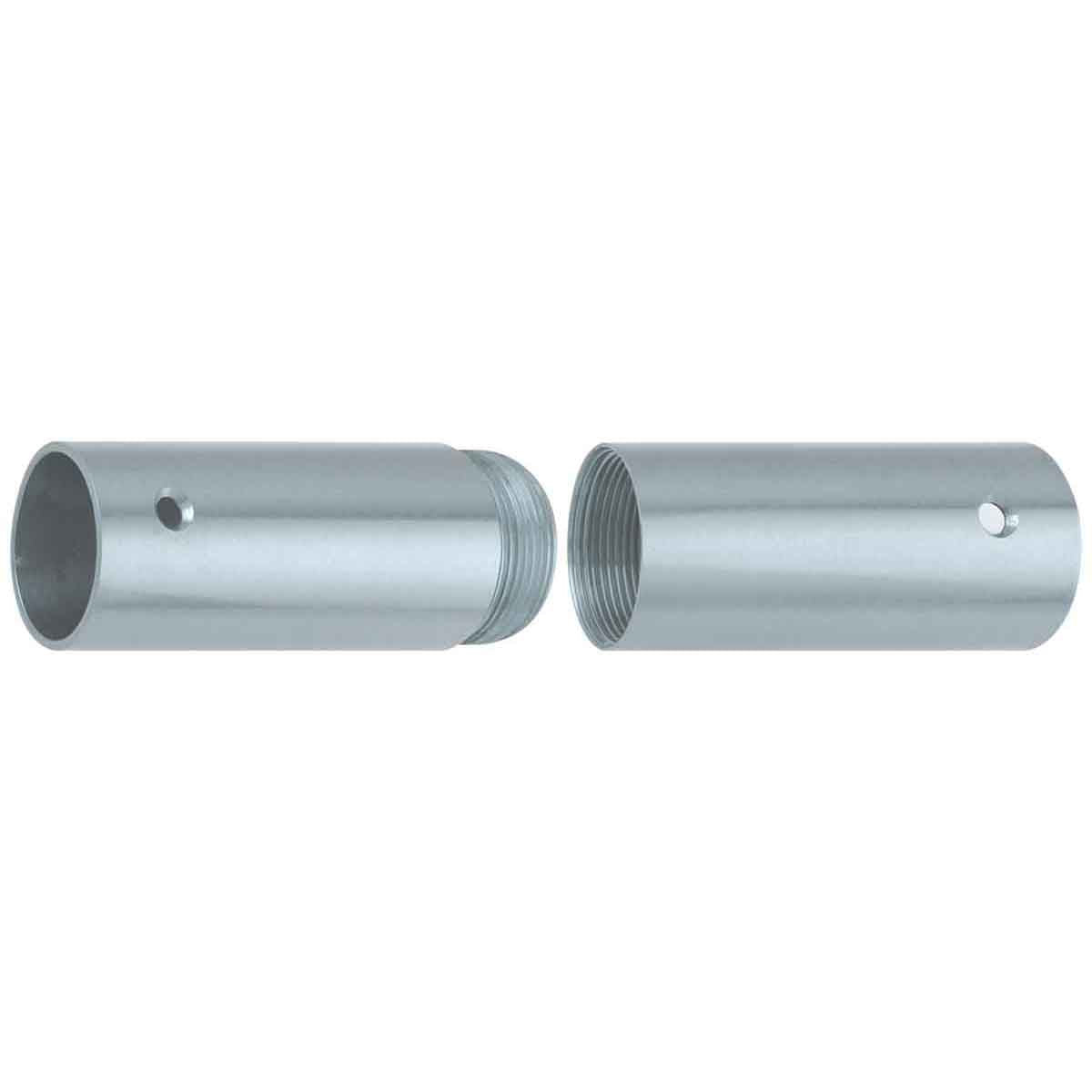 Brass Screw Joints for Wood Poles, available in polished brass or chrome plated.