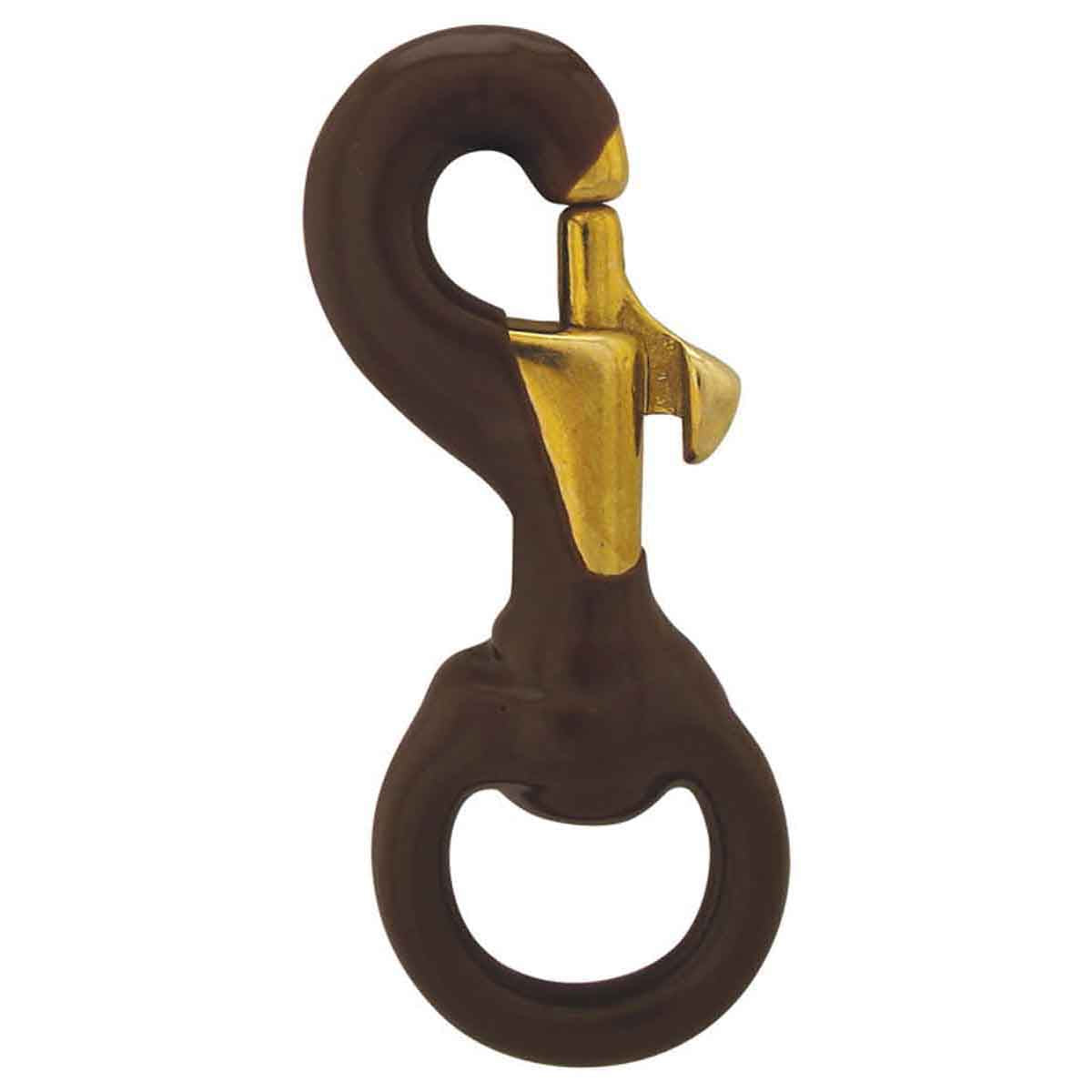 Rubber Coated Brass Swivel Snaps