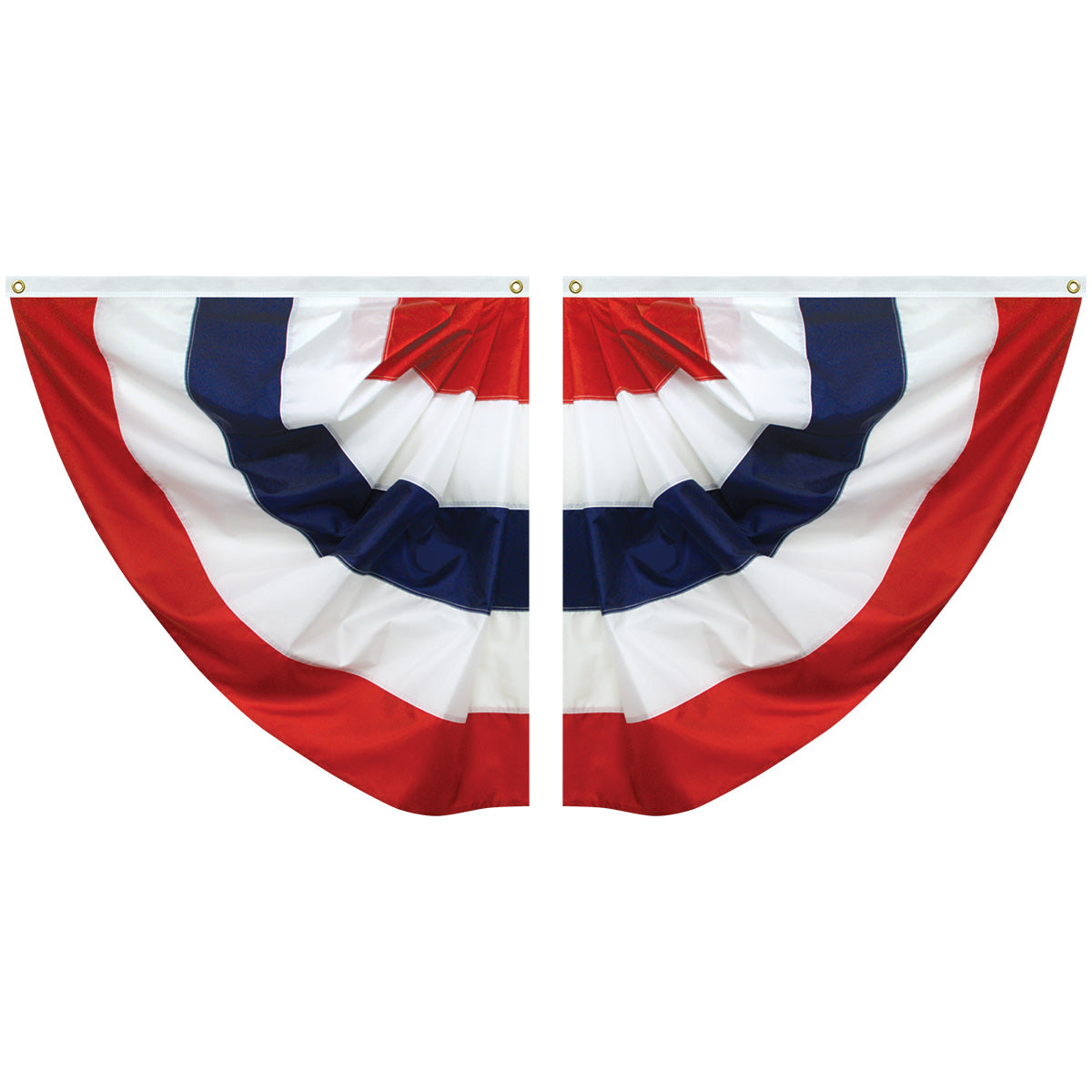 US Nylon Pleated Half Fans