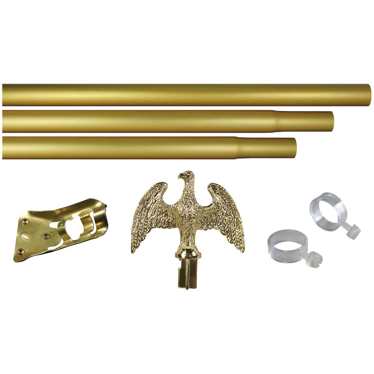 American Flag deluxe outdoor mounting set