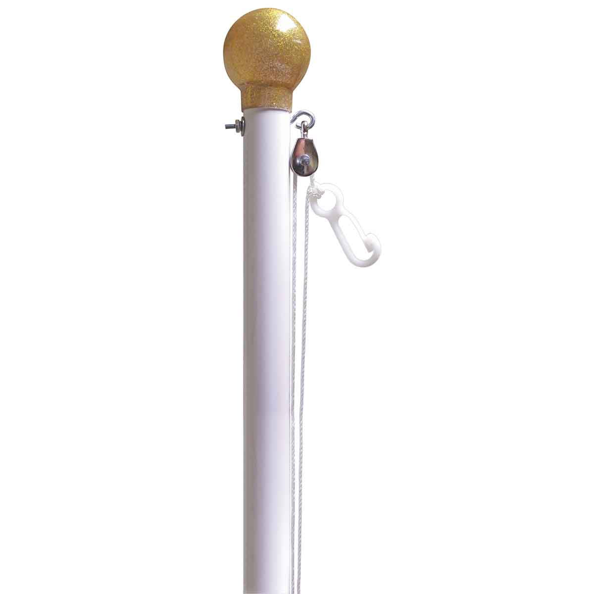 White Titan Flagpole Sets