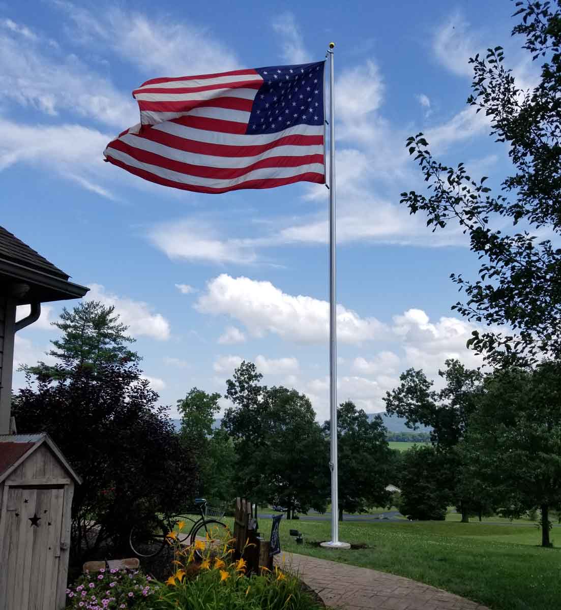 Flagpole instalers north east deals pa