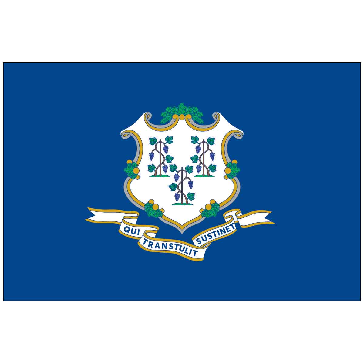 Connecticut State Outdoor Flag - Poly-Max