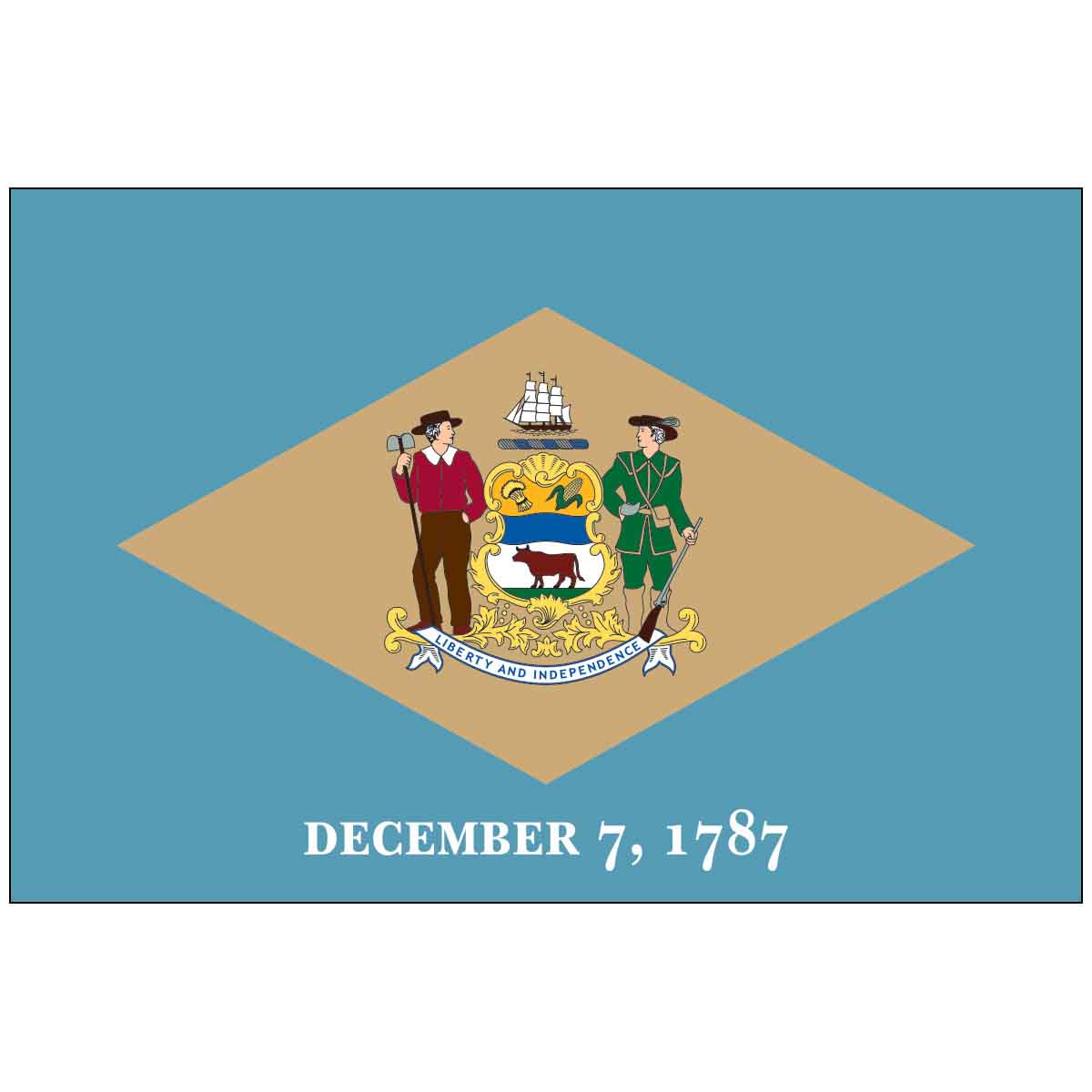 Delaware State Outdoor Flag -  Nylon