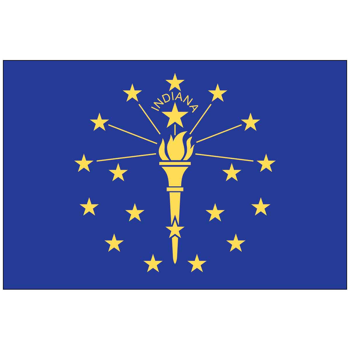 Indiana State Outdoor Flag - Poly-Max