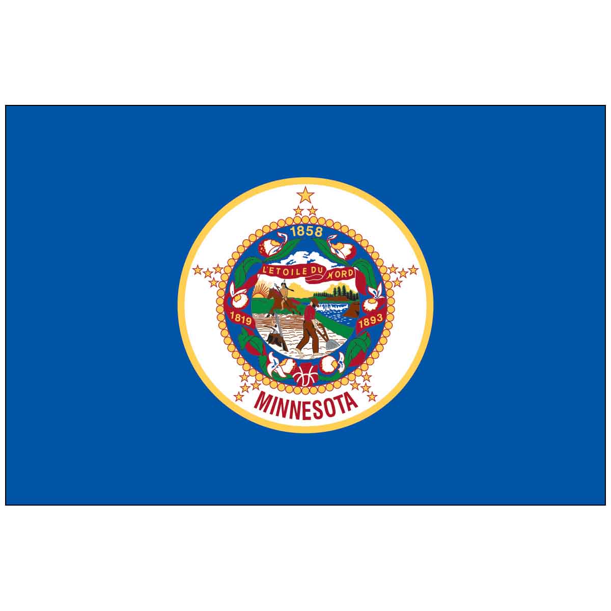 Minnesota State Nylon Outdoor Flag