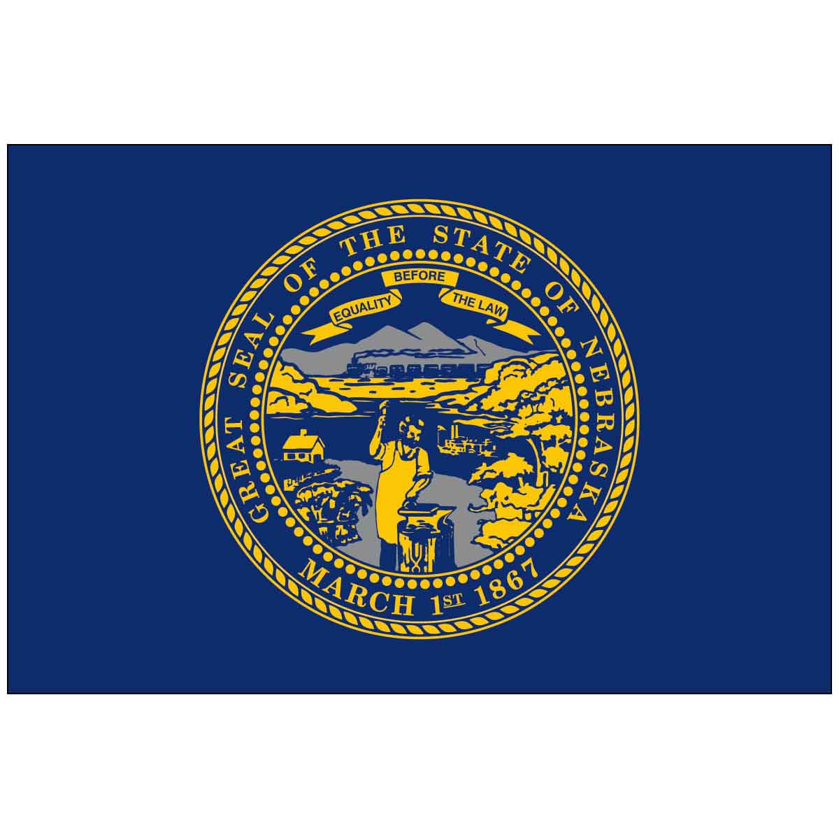 Nebraska State Outdoor Flag - Nylon
