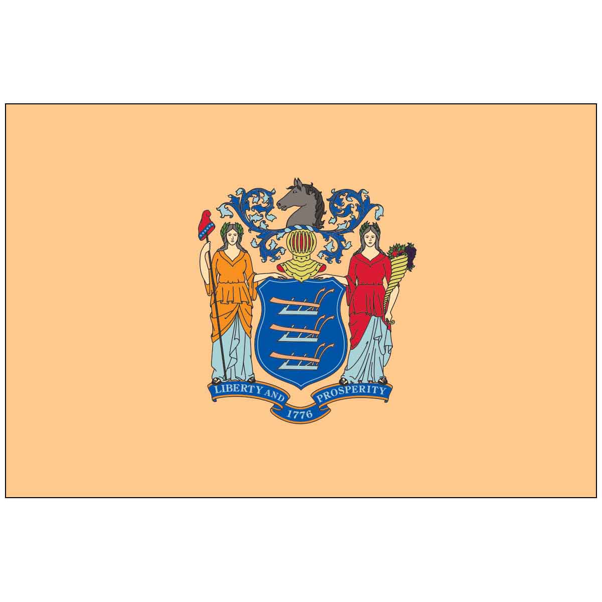 New Jersey State Outdoor Flag - Poly-Max