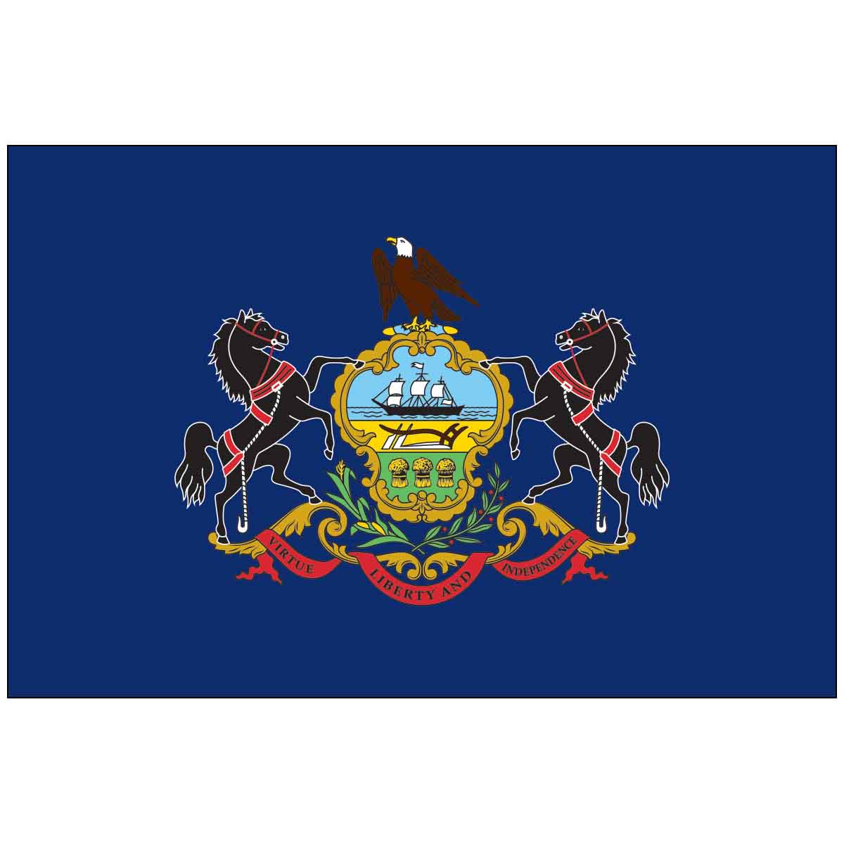 Pennsylvania State Outdoor Flag - Nylon