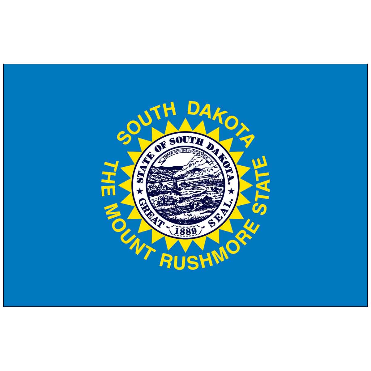 South Dakota State Outdoor Flag - Nylon