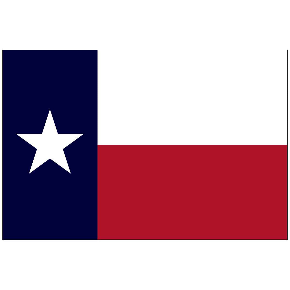 Texas State Outdoor Flag, Fully Printed, Poly-Cotton