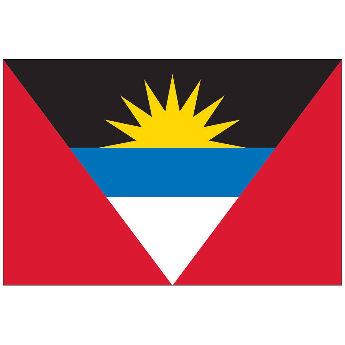Antigua and Barbuda (UN/OAS) World Flag