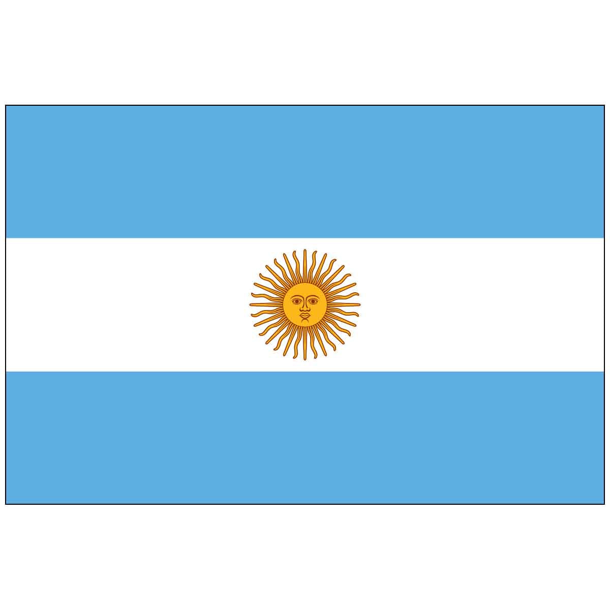 3' x 5' Argentina (UN/OAS) World Flag with Seal
