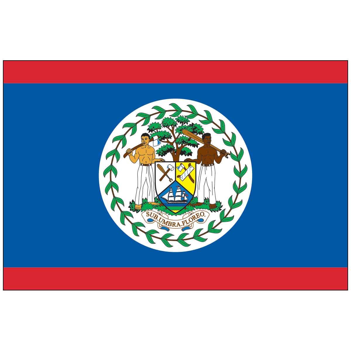 Belize (UN/OAS) World Flag