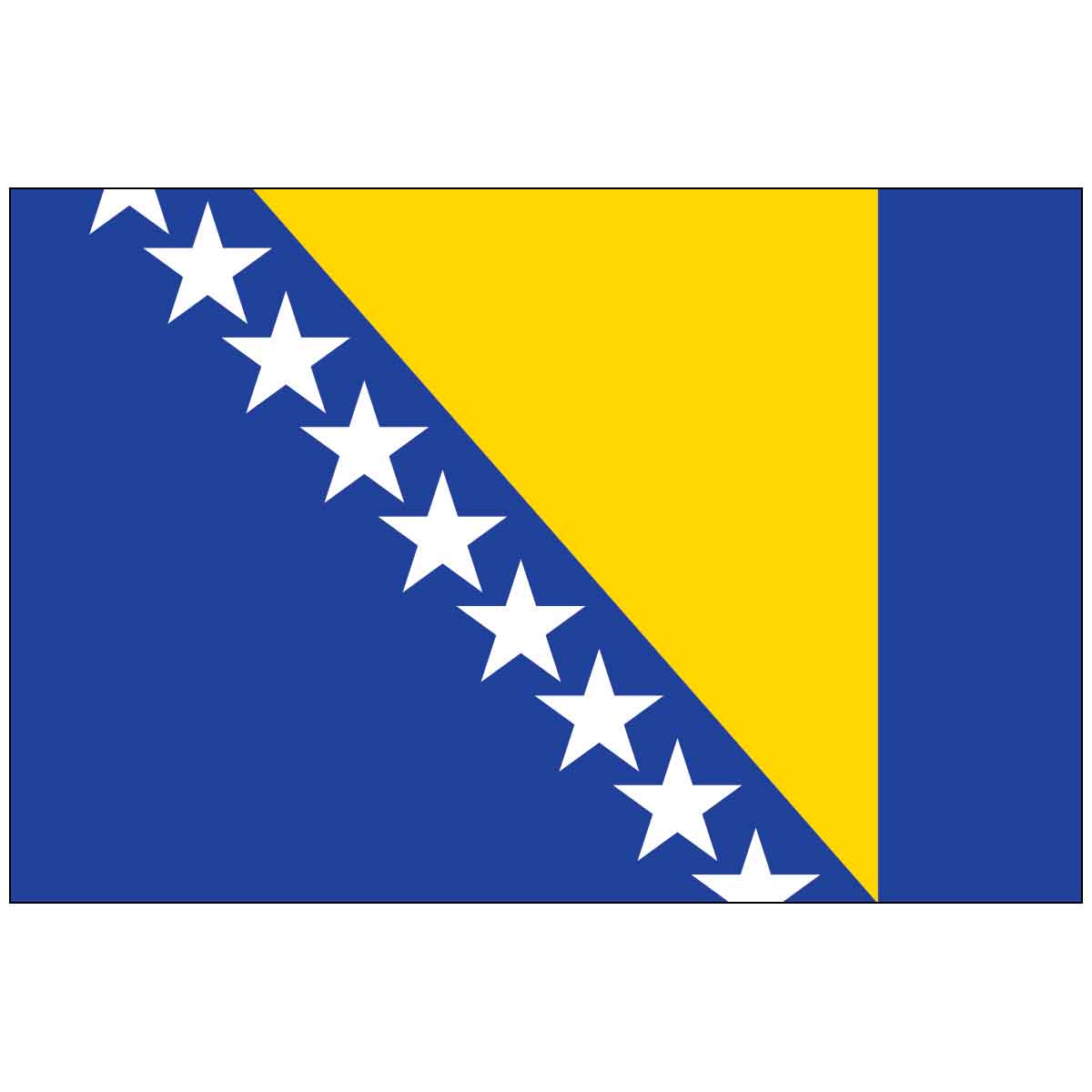 Bosnia and Herzegovina (UN) World Flag