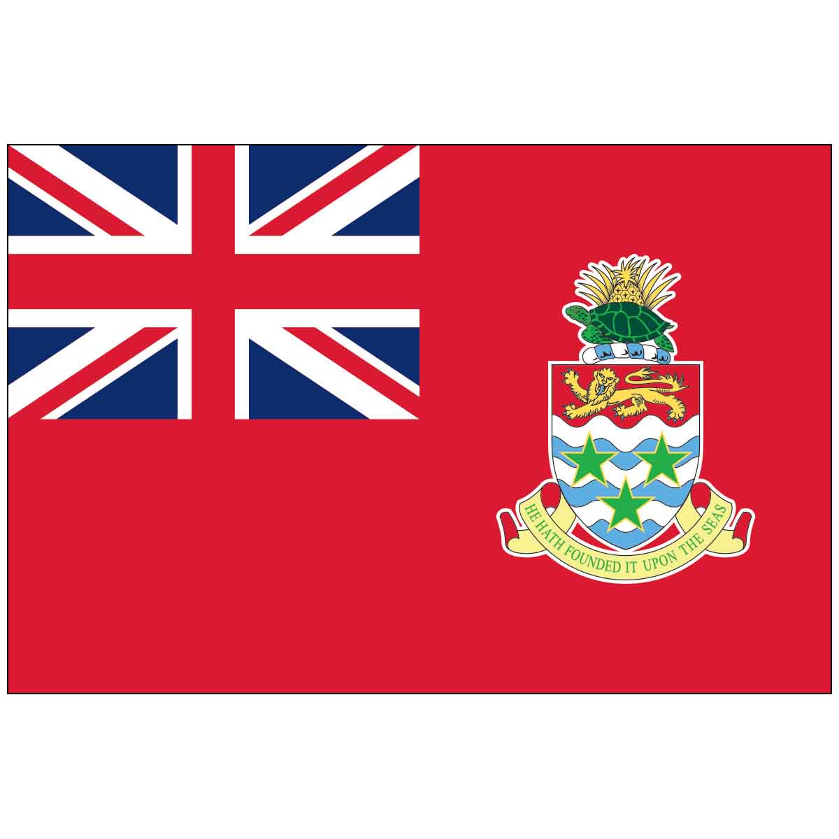 Cayman Islands (RED) World Flag