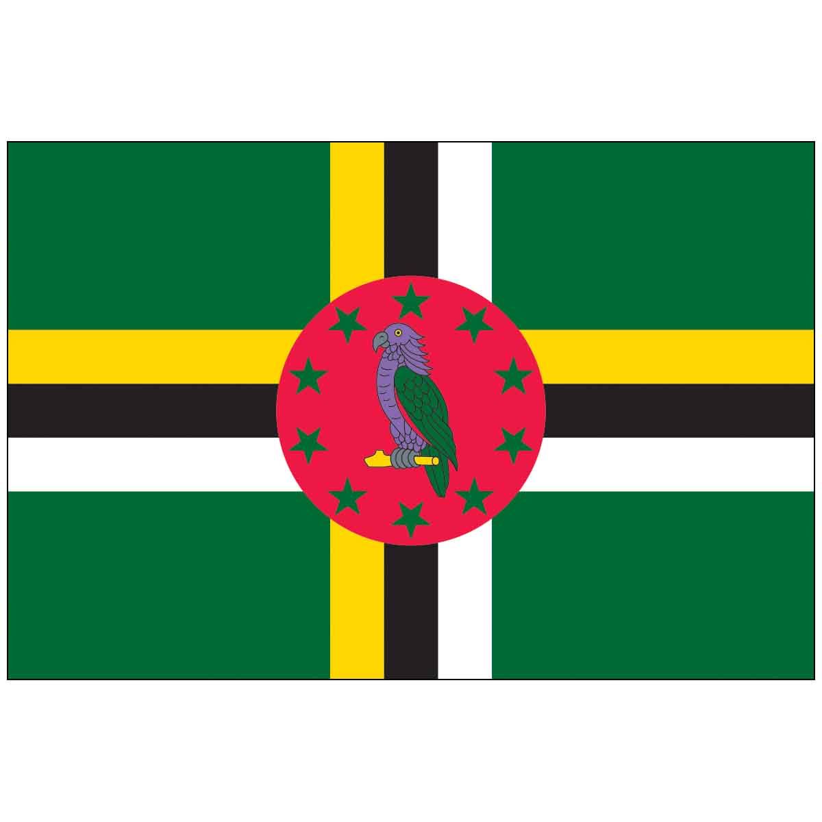 Dominica (UN/OAS) World Flag