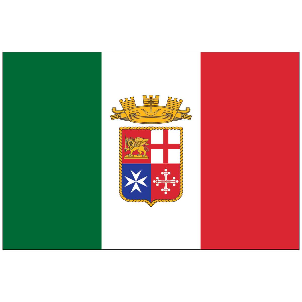 Italian Ensign World Flag