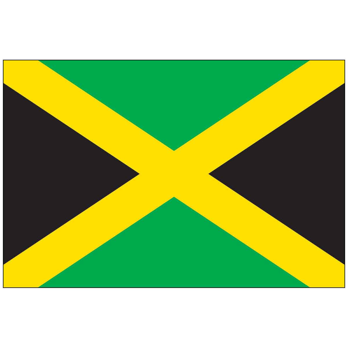 Jamaica (UN/OAS) World Flag