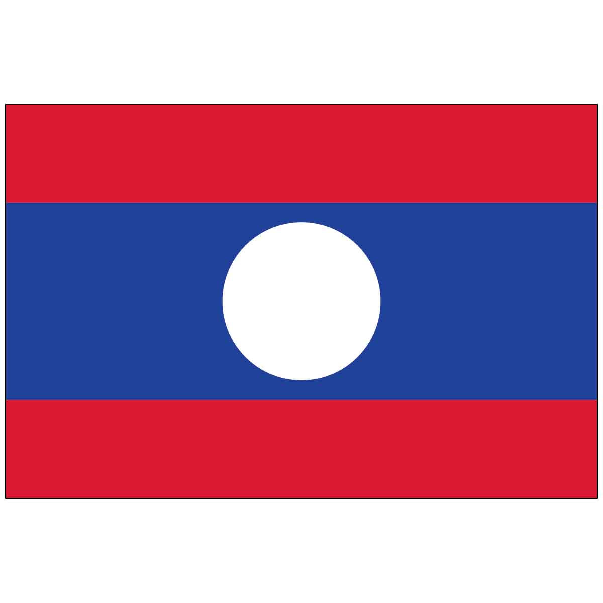 Laos (UN) World Flag