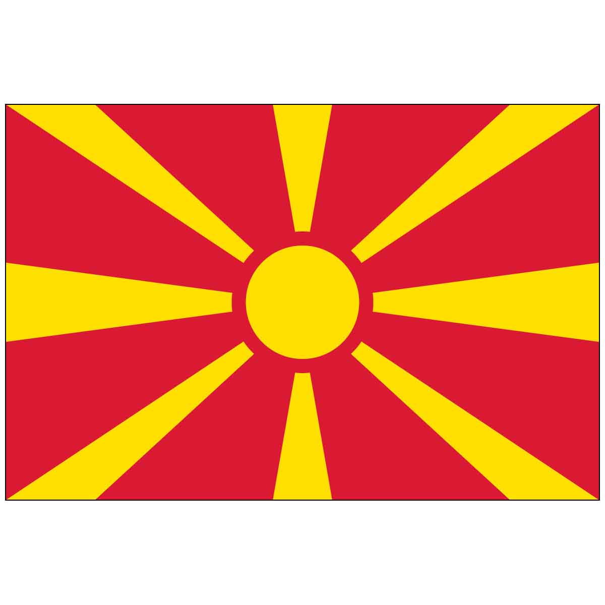 Macedonia (UN) World Flag