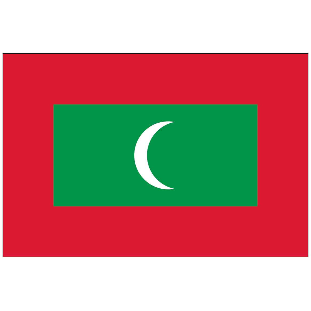 Maldives (UN) World Flag